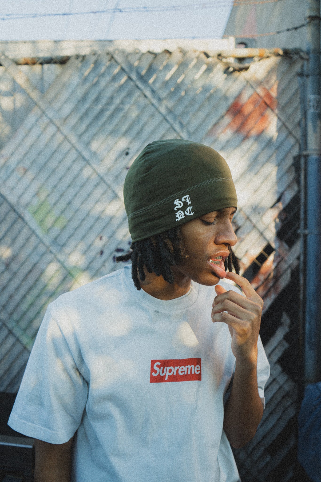 Olive Green Skullcap (Stacked)