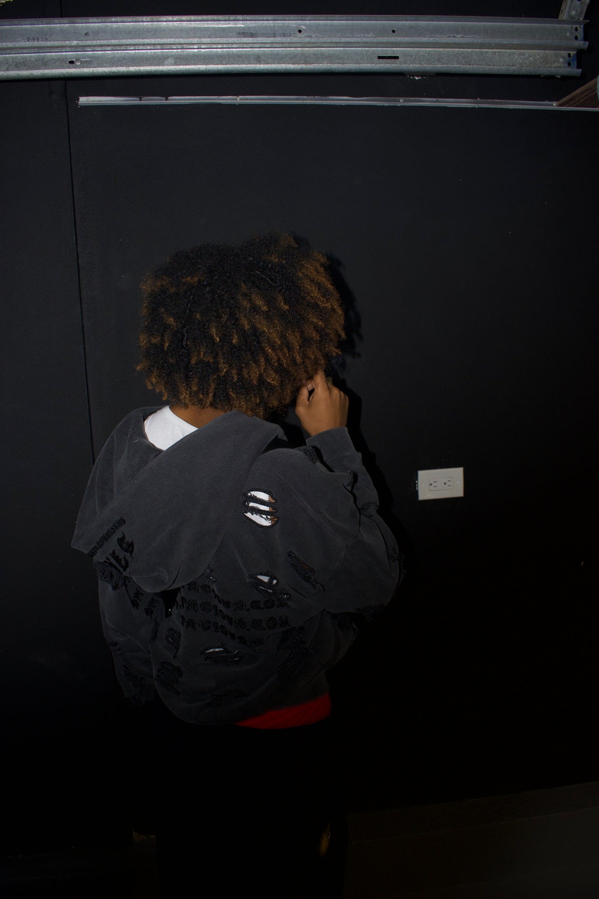 ”Destroyed” Zip Up