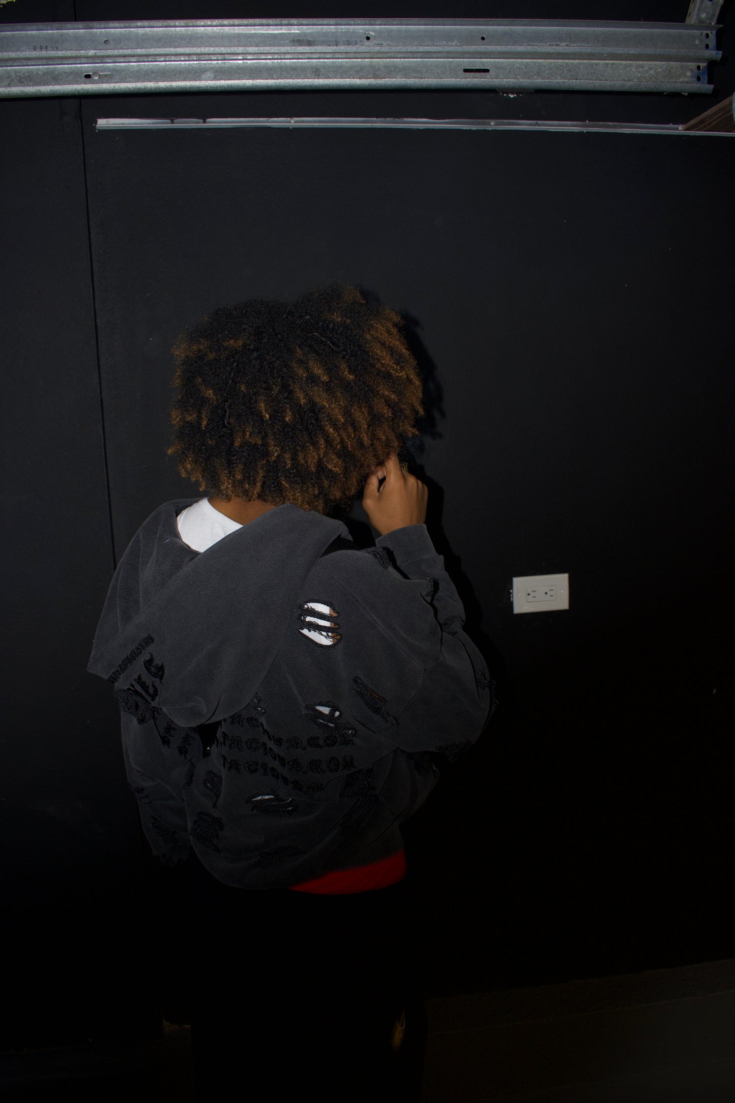 ”Destroyed” Zip Up